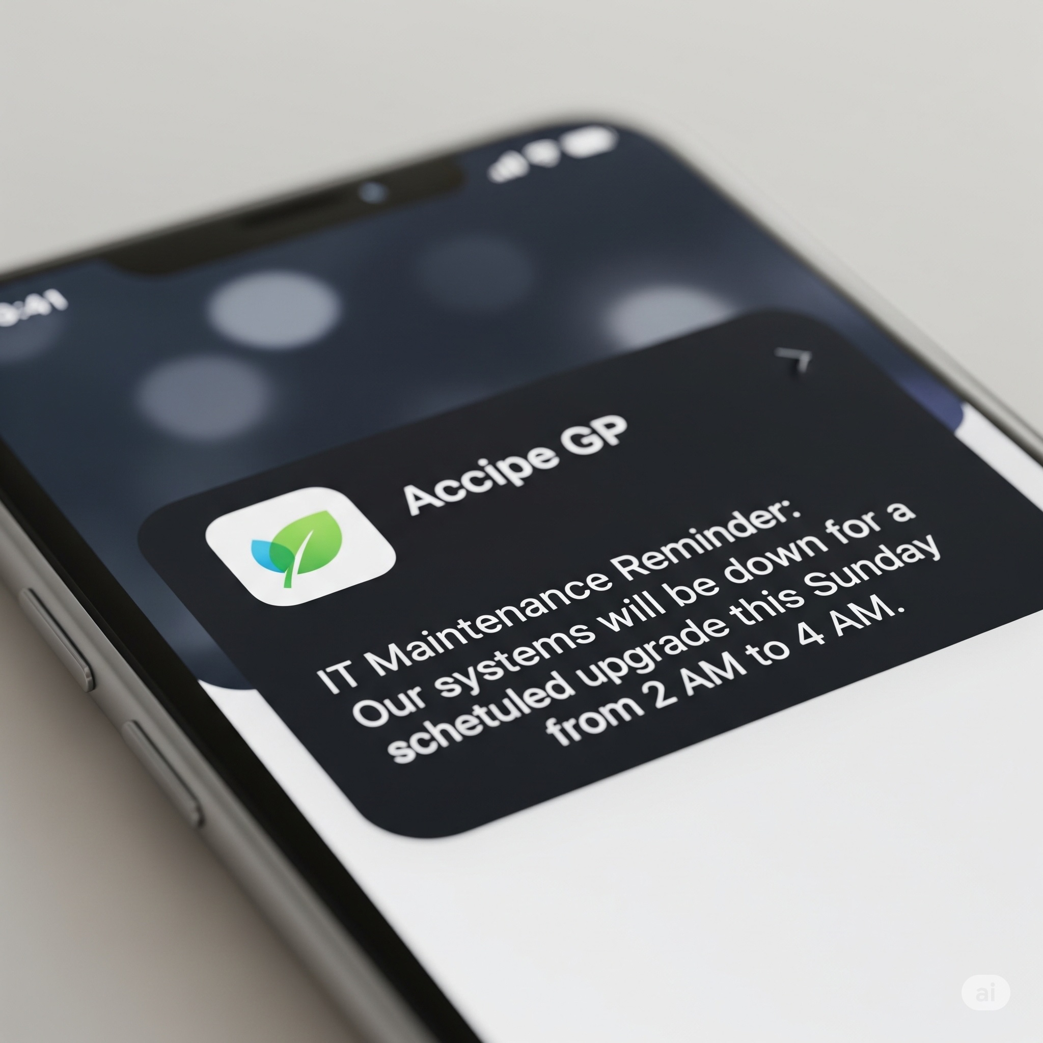 Notifications interface